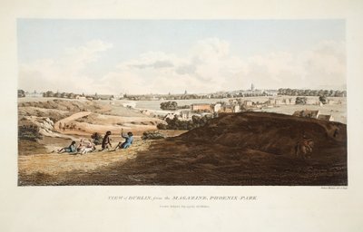View of Dublin from the Magazine, Phoenix Park, 1795 by James Malton